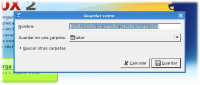 Diálogo Guardar como... de Firefox